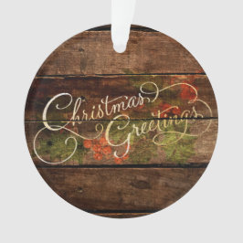 Rustikale Weihnachten Ornament