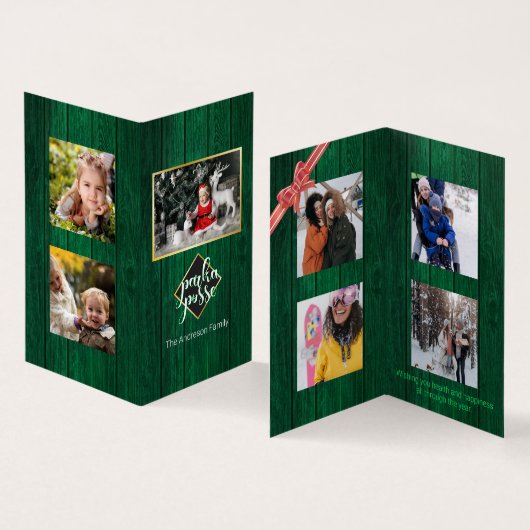 Rustikale Weihnachten 🎄 Parka Posse Barn Wood Car (Innenseite und Außenseite)