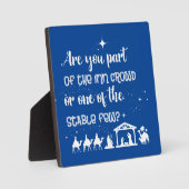 Rustikale Weihnachten sind Sie Teil der Inn Crowd? Fotoplatte (Vorderseite)