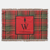Rustikale Weihnachten Tartan Weihnachten Karierte Decke (Vorderseite)