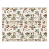 Rustikale Weihnachten Tischdecke (Vorderseite (Horizontal))