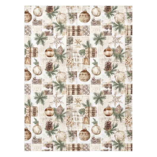 Rustikale Weihnachten Tischdecke (Vorderseite)