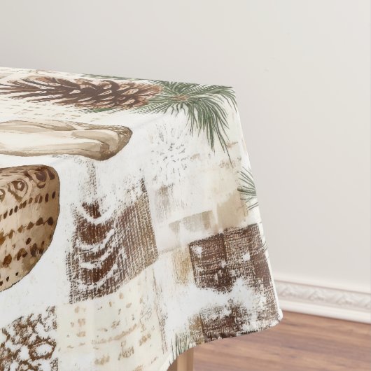 Rustikale Weihnachten Tischdecke (Beispiel)