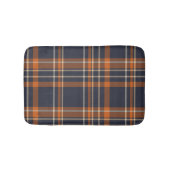 Rustikale Weihnachten/Winter kariert Badematte (Vorderseite)