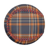 Rustikale Weihnachten/Winter kariert Baseball (Vorderseite Links)