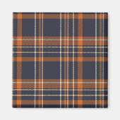 Rustikale Weihnachten/Winter kariert Magnet (Vorne)