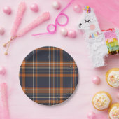 Rustikale Weihnachten/Winter kariert Pappteller (Party)