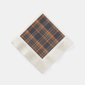 Rustikale Weihnachten/Winter kariert Serviette (Ecke)