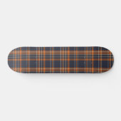 Rustikale Weihnachten/Winter kariert Skateboard (Horizontal)