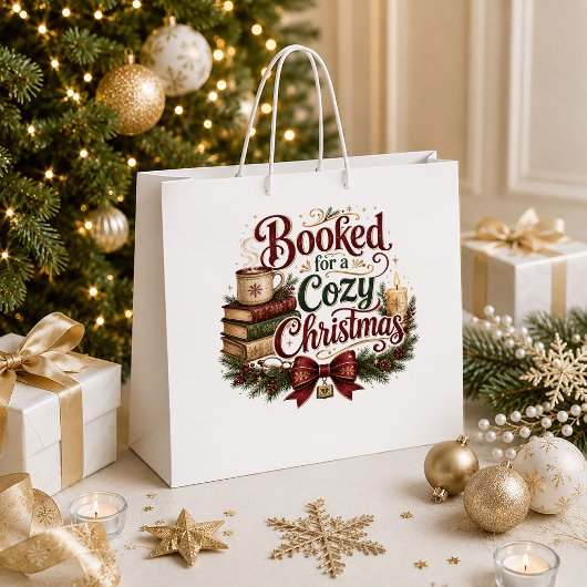 Rustikale Weihnachts-Geschenktüten-Gestaltung mit Große Geschenktüte