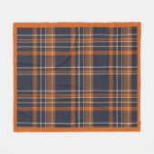 Rustikale Weihnachts-Karodecke Fleece-Decke Fleecedecke (Vorderseite (Horizontal))