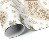 Rustikale Weihnachts-Strümpfe Geschenkpapier (Rolleneckpunkt)