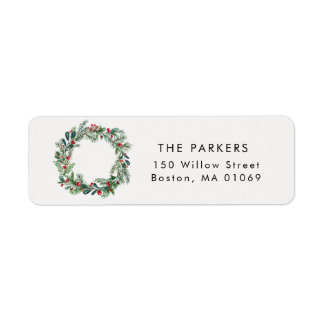 Rustikale Weihnachtsansprache Holly Berries Kiefer