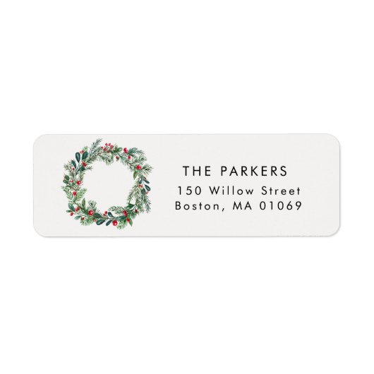 Rustikale Weihnachtsansprache Holly Berries Kiefer (Vorne)