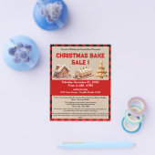 Rustikale Weihnachtsbake Sale Fundraiser Flyer (Einzeln)