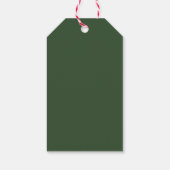Rustikale Weihnachtsbaum-Ornamente Feiertage Geschenkanhänger (Rückseite)