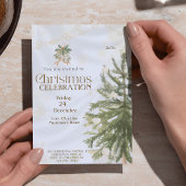 Rustikale Weihnachtsbaumeinladungen | Elegant und  Einladung