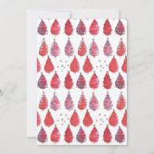 Rustikale Weihnachtsbaumen Einladung (Rückseite)