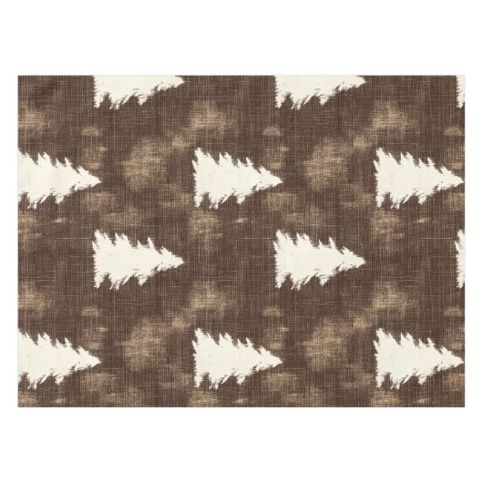 Rustikale Weihnachtsbaumen Tischdecke (Vorderseite (Horizontal))