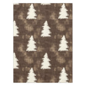 Rustikale Weihnachtsbaumen Tischdecke (Vorderseite)