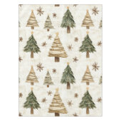 Rustikale Weihnachtsbaumen Tischdecke (Vorderseite)