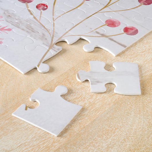 Rustikale Weihnachtsbaumfamilie Puzzle (Seite)