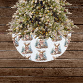 Rustikale Weihnachtsbaumfarbe Wasserfarbe Polyester Weihnachtsbaumdecke