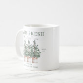 Rustikale Weihnachtsbaumfarm Weihnachten Tasse (Vorderseite Links)