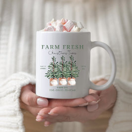 Rustikale Weihnachtsbaumfarm Weihnachten Tasse