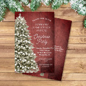 Rustikale Weihnachtsbaumfirma Party Einladung