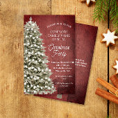 Rustikale Weihnachtsbaumfirma Party Einladung