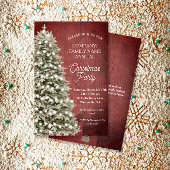 Rustikale Weihnachtsbaumfirma Party Einladung