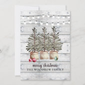 Rustikale Weihnachtsbaumkarten (Vorderseite)