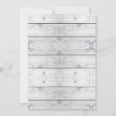 Rustikale Weihnachtsbaumkarten (Rückseite)