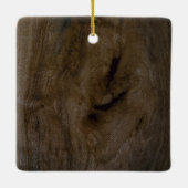 Rustikale Weihnachtsbeleuchtung 3 Foto Collage Url Keramikornament (Rückseite)