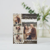 Rustikale Weihnachtsbeleuchtung 4 Foto Weihnachtsk (Stehend Vorderseite)