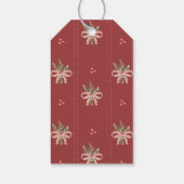 Rustikale Weihnachtsbögen Geschenkkarte Geschenkanhänger (Rückseite)