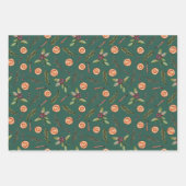 Rustikale Weihnachtsbotanicals Wrapping Paper Shee Geschenkpapier Set (Vorderseite)