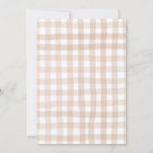 Rustikale Weihnachtsbrunch-Pinien-Bugbeeren Einladung (Rückseite)