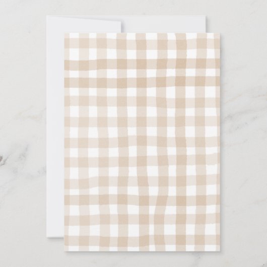 Rustikale Weihnachtsbrunch-Pinien-Bugbeeren Einladung (Rückseite)