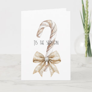 Rustikale Weihnachtscreme Candy Cream Silver Glam  Karte