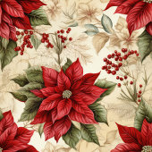 Rustikale Weihnachtsdecke Rot & Weiß Floral Charm Fleecedecke