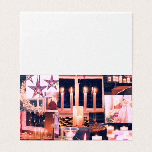 Rustikale Weihnachtsdekoration Collage Card (Außenseite Aufgefaltet)