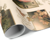 Rustikale Weihnachtsdörfer mit Blume Geschenkpapier (Rolleneckpunkt)