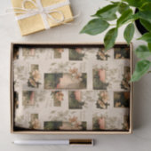 Rustikale Weihnachtsdörfer mit Blume Seidenpapier (Geschenk)