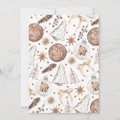 Rustikale Weihnachtsdusche Einladung (Rückseite)