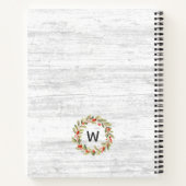 Rustikale Weihnachtsfamilie Rezept Kochbuch Notizblock (Rückseite)