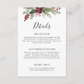 Rustikale Weihnachtsfeier Begleitkarte (Vorderseite)