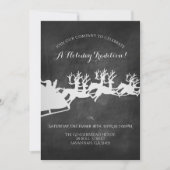 Rustikale Weihnachtsfeier Einladung (Vorderseite)