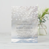 Rustikale Weihnachtsfeier Einladung (Stehend Vorderseite)